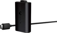 Microsoft - Rechargeable Battery + USB-C Cable for Xbox Series X and Xbox Series S - Black - Large Front