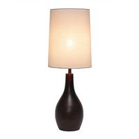 Simple Designs - 1 Light Tear Drop Table Lamp - Restoration Bronze - Large Front