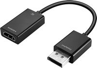Best Buy essentials™ - DisplayPort to HDMI Adapter - Black - Large Front