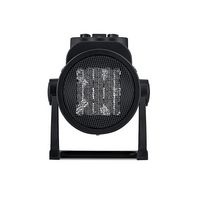 NewAir - 160 Sq. Ft. Portable Ceramic Electric Heater with Adjustable Tilt Head - Gray - Large Front