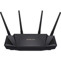 ASUS - AX3000 Dual Band WiFi 6 (802.11ax) Router - Black - Large Front