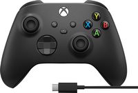 Microsoft - Xbox Wireless Controller for  Xbox Series X, Xbox Series S, Xbox One + USB-C Cable, P... - Large Front