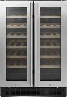 Insignia™ - Dual Zone Wine and Beverage Cooler with Glass Doors - Stainless Steel - Large Front