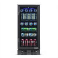 NewAir - 96-Can Built-In Beverage Cooler with Precision Temperature Controls and Adjustable Shelv... - Large Front