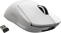 Logitech - PRO X SUPERLIGHT Lightweight Wireless Optical Gaming Mouse with HERO 25K Sensor - White - Large Front