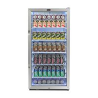 Whynter - Freestanding 8.1 cu. ft. Stainless Steel Commercial Beverage Merchandiser Refrigerator ... - Large Front