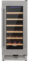 Thor Kitchen - 33 Bottle Built-in Dual Zone Wine and Beverage Cooler - Stainless Steel - Large Front