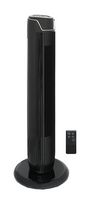 Sunpentown - Tower Fan with Remote and Timer - Black - Large Front