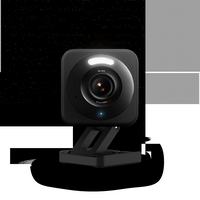 Wyze - Cam V4 2.5k QHD WiFi, Indoor/Outdoor, Wired Security Camera with Color Night Vision - Black - Large Front