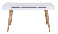 Elle Decor - Giselle Writing Desk, French - White - Large Front