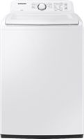 Samsung - 4.0 Cu. Ft. High-Efficiency Top Load Washer with ActiveWave Agitator - White - Large Front