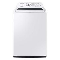 Samsung - 4.4 Cu. Ft. High-Efficiency Top Load Washer with ActiveWave Agitator - White - Large Front