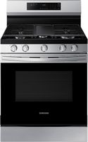 Samsung - 6.0 cu. ft. Freestanding Gas Range with 18K BTU Dual Power Burner, WiFi & Self Clean - ... - Large Front