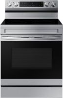 Samsung - 6.3 cu. ft. Freestanding Electric Range with WiFi, No-Preheat Air Fry & Convection - St... - Large Front
