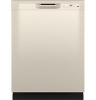 GE - Front Control Built-In Dishwasher with 55 dBA - Bisque - Large Front