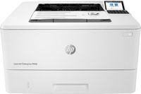 HP - LaserJet Enterprise M406dn Black-and-White Laser Printer - White - Large Front