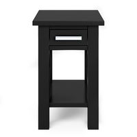 Simpli Home - Kitchener Narrow Side Table - Black - Large Front