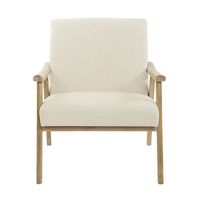 OSP Home Furnishings - Weldon Chair - Linen - Large Front