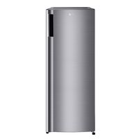 LG - 5.8 Cu. Ft. Upright Freezer with Direct Cooling System - Platinum Silver - Large Front
