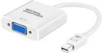 Best Buy essentials™ - Mini DisplayPort-to-VGA Adapter - White - Large Front
