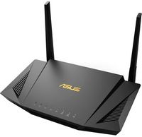 ASUS - RT-AX55 AX1800 Dual-Band WiFi 6 Wireless Router with Life time internet Security - Black - Large Front