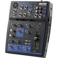 Gemini - GEM-05USB: Compact 5 Channel Bluetooth Mixer - Black - Large Front