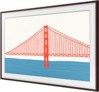 Samsung - 50” The Frame Customizable Bezel - Modern Brown - Large Front