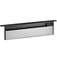 GE - 30 inches - Externally Vented - Telescopic Downdraft Range Hood - Black - Large Front