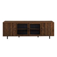 Modern Herringbone TV Stand for TVs up to 80” - Large Front