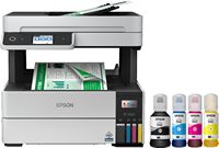 Epson - EcoTank Pro ET-5150 Wireless All-in-One Supertank Printer - White - Large Front