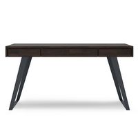 Simpli Home - Lowry Desk - Distressed Hickory Brown - Large Front