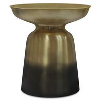 Simpli Home - Toby Metal Accent Table - Gold/Black Ombre - Large Front