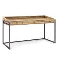 Simpli Home - Ralston Desk - Distressed Golden Wheat - Large Front