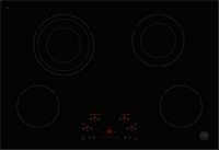 Bertazzoni - Professional Series 30” Built-in Electric Ceran Cooktop - Black - Large Front