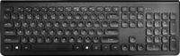 Best Buy essentials™ - Full-size Wireless Membrane Switch Keyboard - Black - Large Front