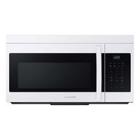 Samsung - 1.6 cu. ft. Over-the-Range Microwave with Auto Cook - White - Large Front
