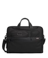 TUMI - Alpha Compact Lg Laptop Brief - Black - Large Front