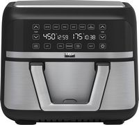 bella PRO - 9-qt. TriZone Touchscreen Air Fryer with Dual Flex Basket - Stainless Steel - Large Front