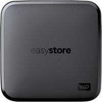 WD - easystore 1TB External USB 3.0 Portable SSD - Black - Large Front