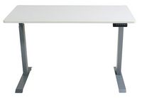 Victor - Electric Full Standing Desk - White - Large Front