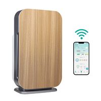 Alen - BreatheSmart 45i 800 SqFt Air Purifier with Pure HEPA Filter for Allergens, Dust & Mold - Oak - Large Front