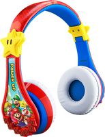 eKids - Super Mario Bluetooth Headphones - Red - Large Front