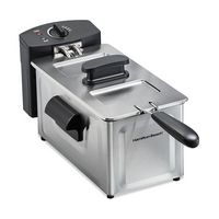 Hamilton Beach - 8 Cup Professional Style Deep Fryer - STAINLESS STEEL - Large Front