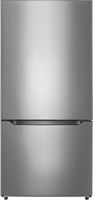 Insignia™ - 18.6 Cu. Ft. Bottom Freezer Refrigerator with ENERGY STAR Certification - Stainless S... - Large Front