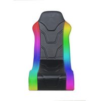 X Rocker - Chimera RGB 2.0 Bluetooth Floor Rocker Gaming Chair - Black/White w/SMD - Large Front