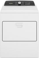 Whirlpool - 7 Cu. Ft. Electric Dryer with Moisture Sensing - White - Large Front