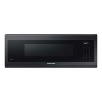 Samsung - 1.1 cu. ft. Smart SLIM Over-the-Range Microwave with 550 CFM Hood Ventilation, Wi-Fi & ... - Large Front