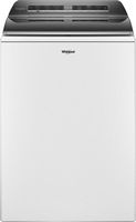Whirlpool - 5.2-5.3 Cu. Ft. Smart Top Load Washer with 2 in 1 Removable Agitator - White - Large Front