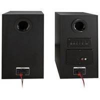 iLive - Dual Desktop Bluetooth Speakers - Black - Large Front