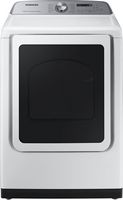 Samsung - 7.4 Cu. Ft. Smart Electric Dryer with Steam Sanitize+ - White - Large Front